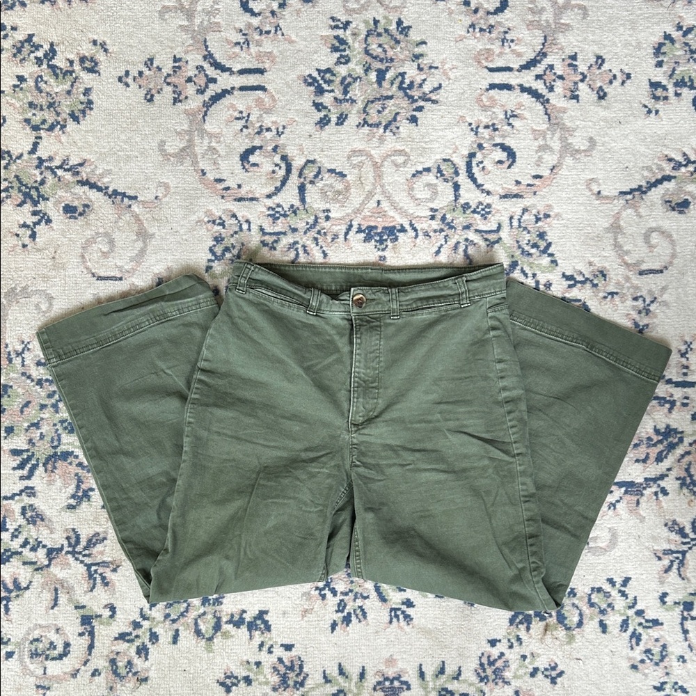 Old Navy Sage Green Wide Leg Pants